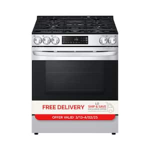 30 in. Slide-In Gas Range with 5-Elements in Stainless Steel