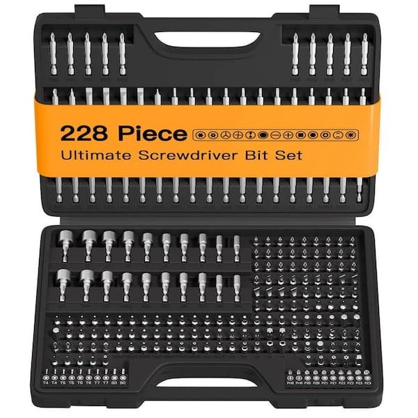 CR-V 1/4 in. Hex Shank Includes Rare Security Bits, Nut Drivers & Magnetic Bit Holder, Steel Driving Bit Set (228-Piece)