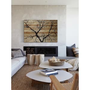12 in. H x 18 in. W "Branching Out III" by Parvez Taj Printed Natural Pine Wood Wall Art