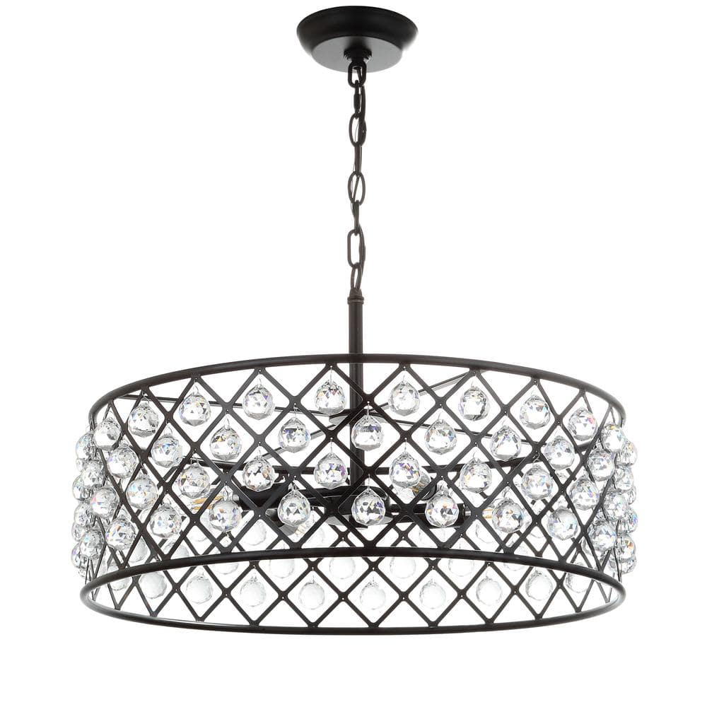 Gabrielle 23" Oil-Rubbed Bronze Crystal LED Pendant