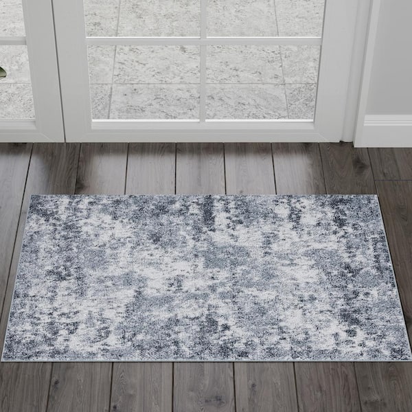 Nexus Abstract Gray 2 ft. x 3 ft. Indoor Area Rug