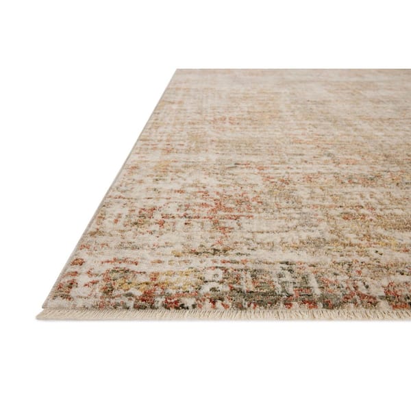 Nellie Natural / Sunset 9 ft. 6 in. x 13 ft. Contemporary Area Rug