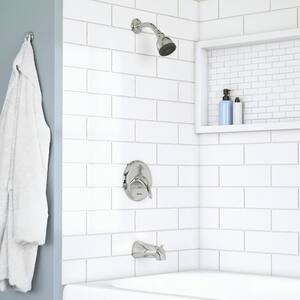 Aragon Single-Handle 1-Spray Tub and Shower Faucet in Polished Chrome (Valve Included)