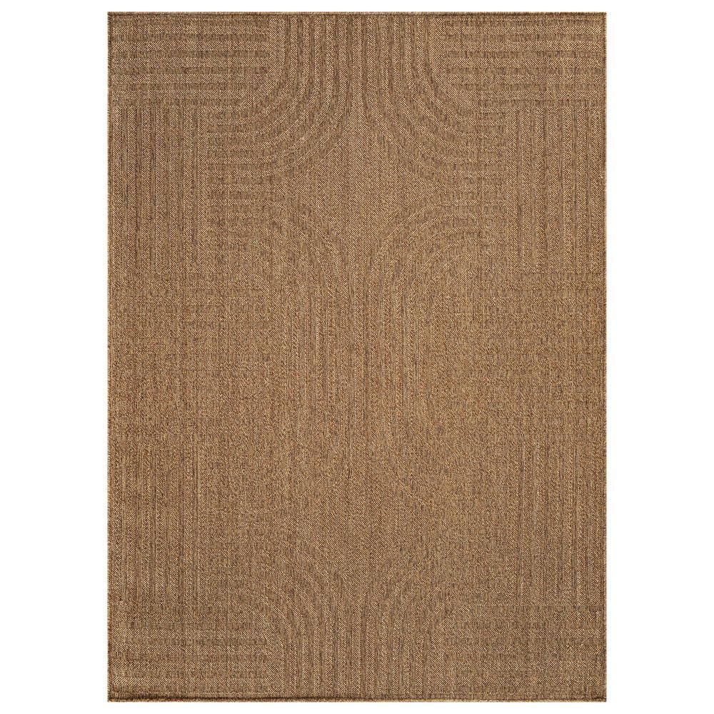 Geometric Natural/Jute Easy-Care Indoor/Outdoor Flat Woven 6 ft. 6 in. x 9 ft. Natural Area Rug price history on PriceWatchPro