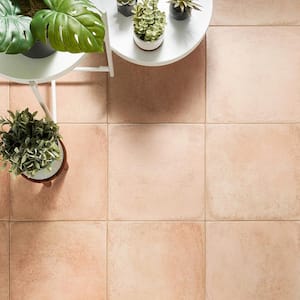 Kaleo Clay 14.17 in. x 14.17 in. Matte Porcelain Terracotta Look Floor and Wall Tile (10.76 sq. ft./Case)