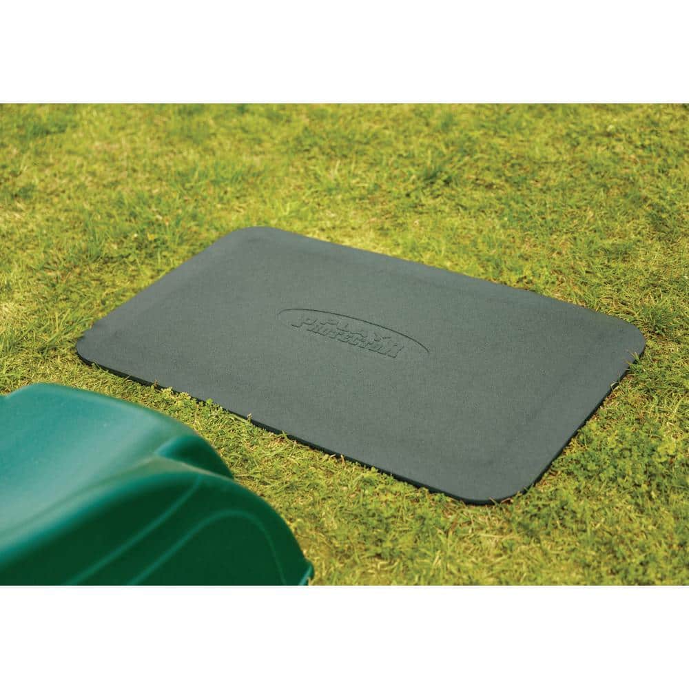 Green Rubber Playground Mats for Ground Protection, 40.2 x 20 in, Set of 2