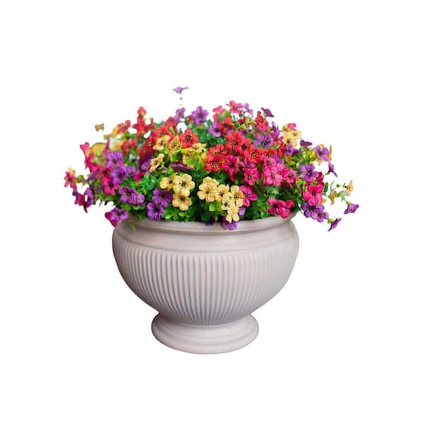 14 in. Purple Indoor/Outdoor Artificial Morning Glory Flower