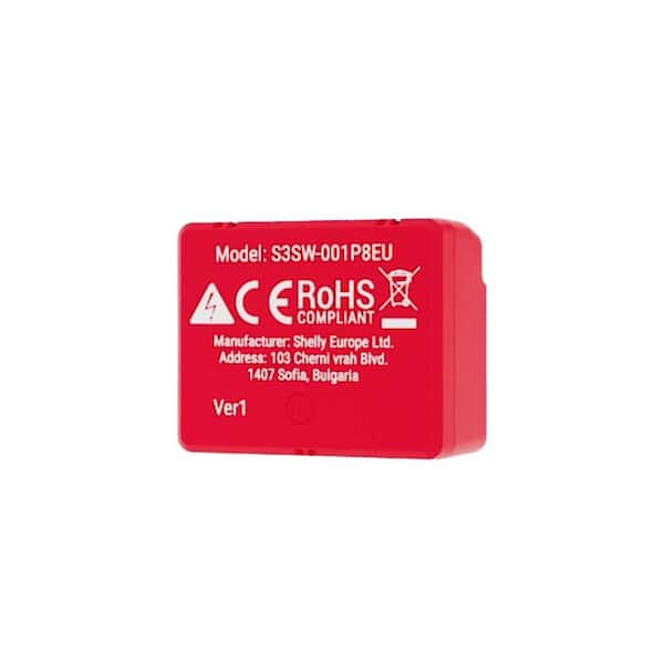Shelly 1 Mini Gen3 – Relais Connecté WiFi/Bluetooth 1 Canal 8A – Neuf