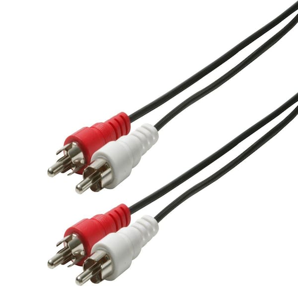 Steren 12 ft. 2-RCA Plug to 2 RCA-Plug Audio Patch Cord