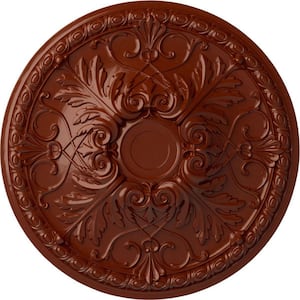 32-3/8 in. x 3-1/2 in. Tristan Urethane Ceiling Medallion (Fits Canopies up to 6-1/4 in.), Firebrick