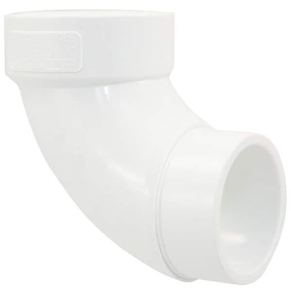 NIBCO 1-1/2 in. PVC DWV 90-Degree Spigot x Hub Street Elbow