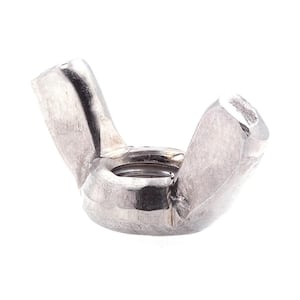 M8-1.25 Metric Grade A2-70 Stainless Steel Cold-Forged Wing Nuts (10-Pack)