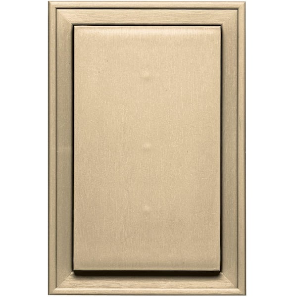 Builders Edge 8.125 in. x 12 in. #012 Dark Almond Jumbo Mounting Block