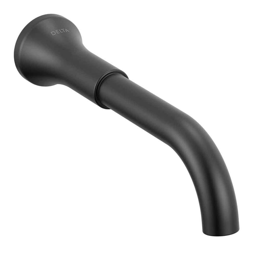 Delta Trinsic 2-Handle Wall Mount Bathroom Sink Faucet in Matte