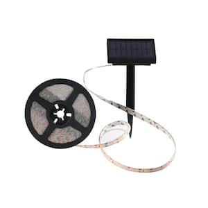 Outdoor 16 ft. Solar Warm Light LED Rope Tape Light