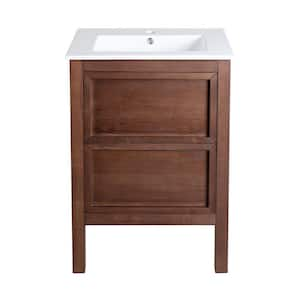 Nadar 24 in. W x 18.31 in. D x 35.44 in. H Bathroom Vanity in Walnut