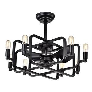 Usard 31.89 in. Black Indoor Remote Controlled Ceiling Fan with Light Kit
