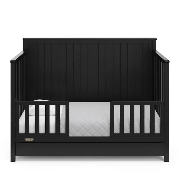 Graco Hadley 4-in-1 Black Convertible Crib with Drawer 04521-70B