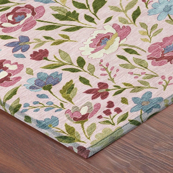 Chantille Machine Washable Indoor/Outdoor Abstract ACN2438 Pink 2 ft. x 3 ft. Accent Rug