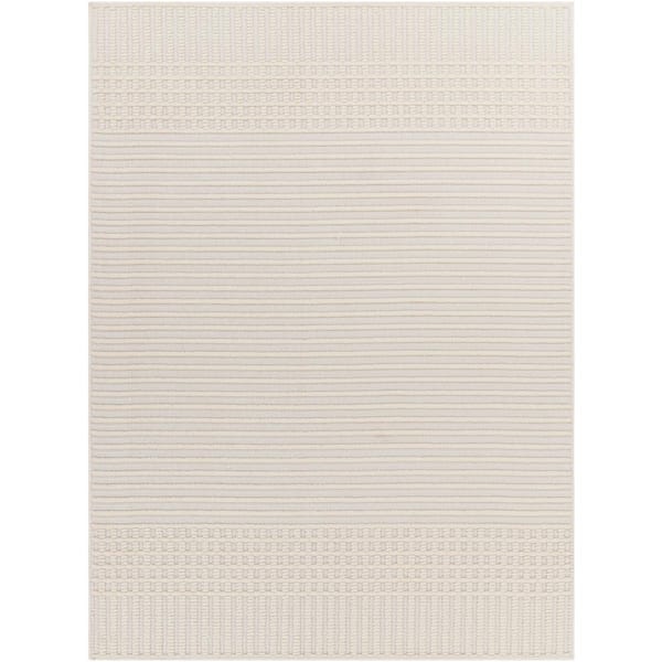 Livabliss Lyna Cream Doormat 2 ft. x 3 ft. Indoor Machine-Washable Area Rug