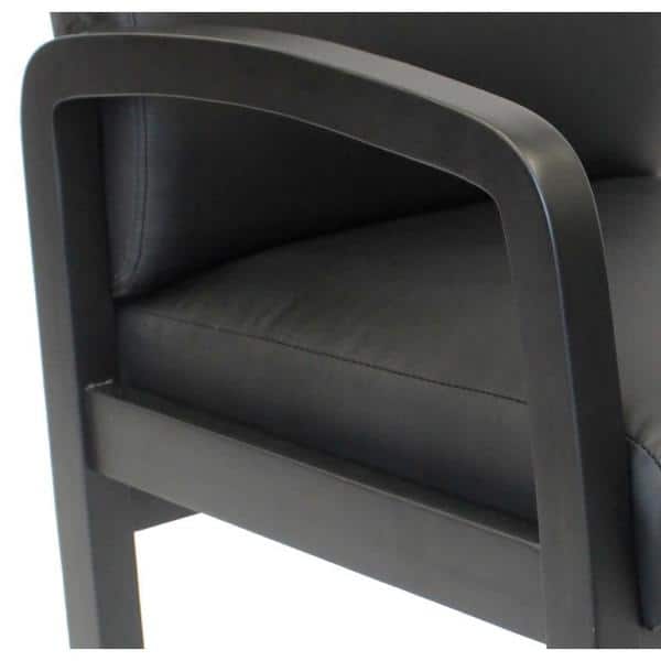Black LeatherPlus Office Guest Reception Chair