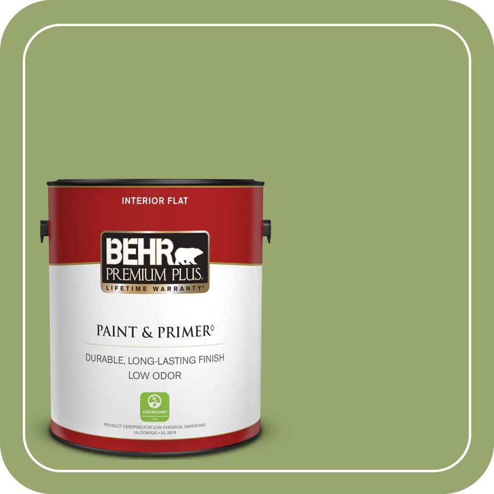 1 gal. #MQ4-43 Green Plaza Flat Low Odor Interior Paint & Primer price history on PriceWatchPro