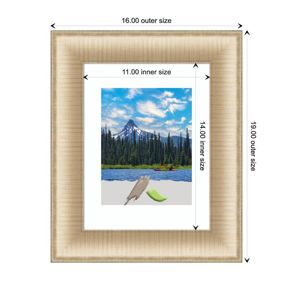 Elegant Brushed Honey Gold Polystyrene Wall Picture Frame