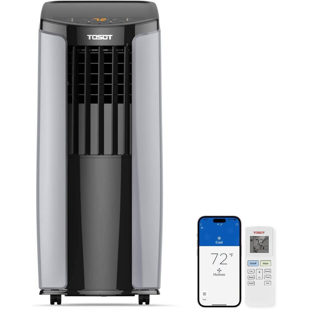 8,000 BTU (5,000 BTU SACC) Portable Air Conditioner, Smart Wifi Control, with Dehumidifier, Fan, Cool Up to 300 Sq. Ft -  Tosot, TST-PAC-5K