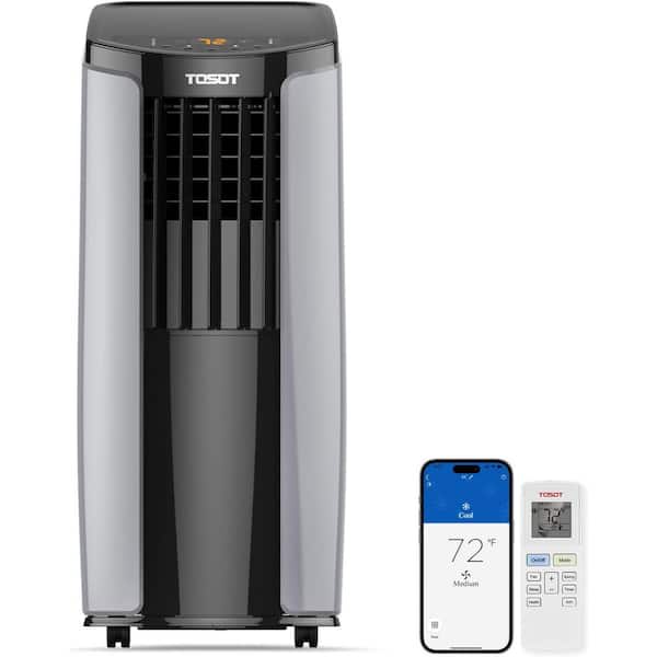 Tosot 8,000 BTU (5,000 BTU SACC) Portable Air Conditioner, Smart Wifi Control, with Dehumidifier, Fan, Cool Up to 300 Sq. Ft
