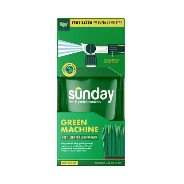 SUNDAY Green Machine Lawn Liquid Fertilizer 42.3 fl oz 5,000 sq ft