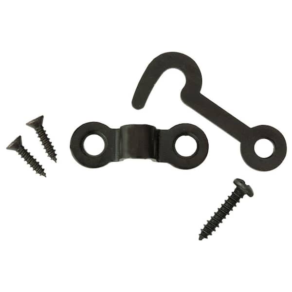 Everbilt 3/4 in. x 1-1/8 in. Oil-Rubbed Bronze Hook and Staple