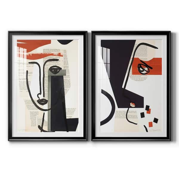 Wexford Home Faces of A Century V By Wexford Homes 2-Pieces Framed Abstract Paper Art Print 42.5 in. x 30.5 in.