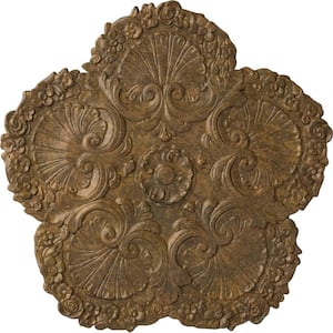 25-5/8 in. x 1 in. Shell Urethane Ceiling, Rubbed Bronze