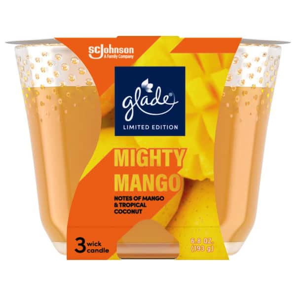 Glade 6.8 oz. Mighty Mango 3 Wick Scented Candle
