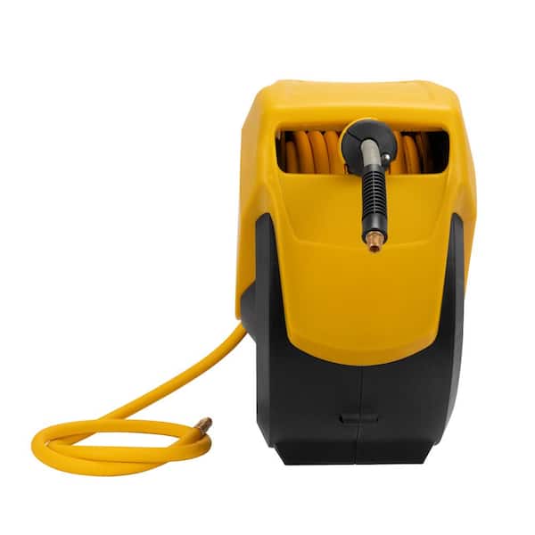 DEWALT DXCM024-0348 3/8 x 50' Manual Hose Reel with Rubber Hose , Yellow :  : Tools & Home Improvement