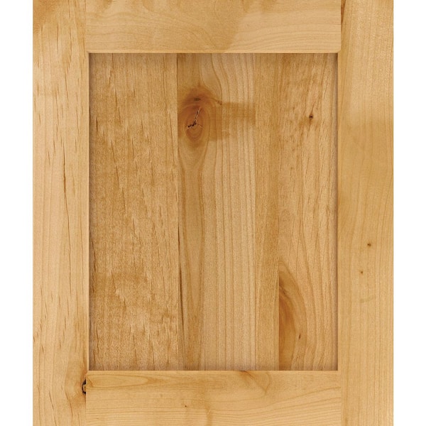 Thomasville Cottage 14.5 in. W x 0.75 in. D x 14.5 in. H in Rustic Adler Natural Cabinet Door Sample