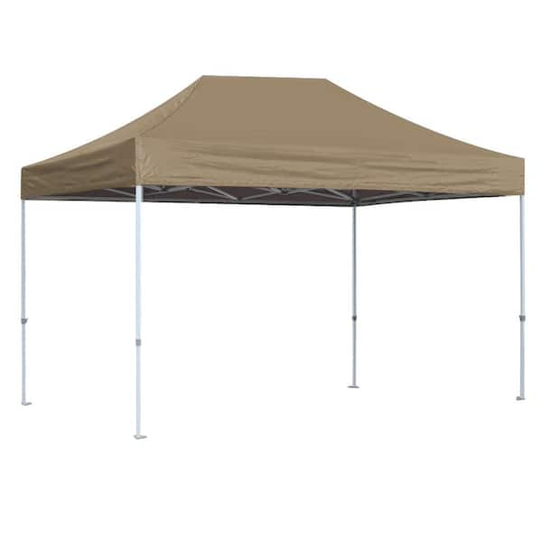 Terracemaster Commercial 8 ft. x 12 ft. Khaki Pop Up Canopy Tent with Roller Bag STD 12 nw KK