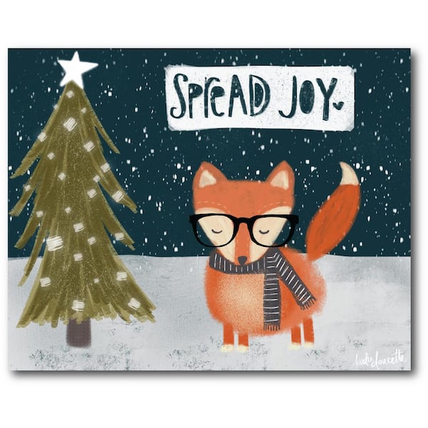 Courtside Market Spread the Joy Gallery-Wrapped Canvas Wall Art 20 in. x 16 in.