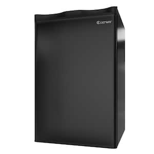 3.2 cu. ft. Compact Refrigerator Mini Dorm Small Fridge in Black with Freezer Reversible Door