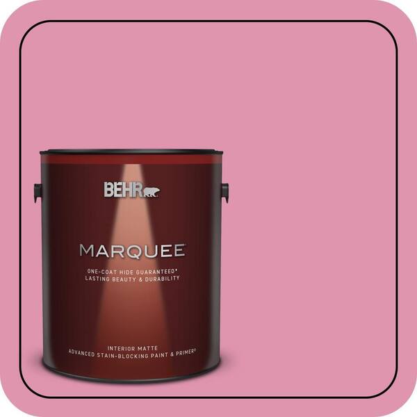 BEHR MARQUEE 1 gal. #P130-4 Its a Girl Matte Interior Paint & Primer