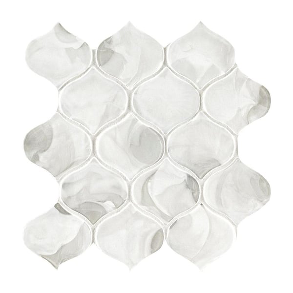 MSI Pearl Arabesque 10 in. x 10 in. x 0.31 in. Glass Mesh-Mounted Mosaic Wall Tile (0.71 sq. ft./Case)
