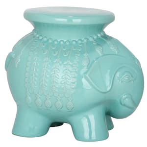 Elephant Egg Blue Ceramic Garden Stool