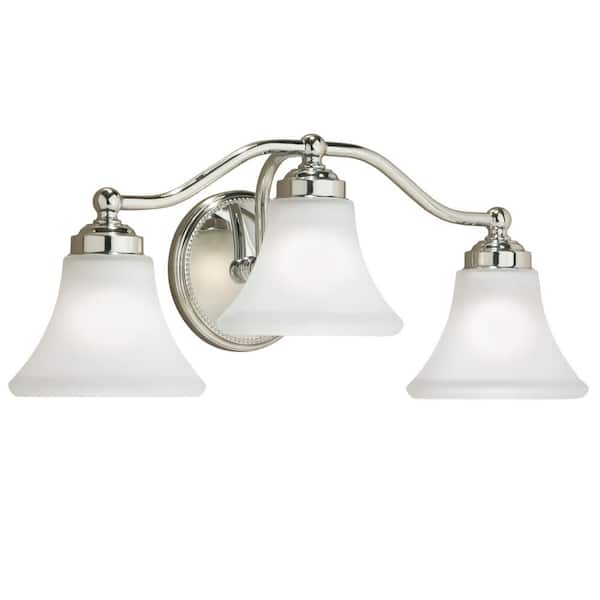 NORWELL Soleil 3-Light Chrome Wall Sconce