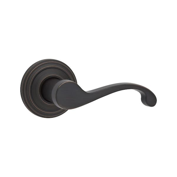 Kwikset Commonwealth Venetian Bronze Right-Handed Half-Dummy Door Lever with Microban Antimicrobial Technology
