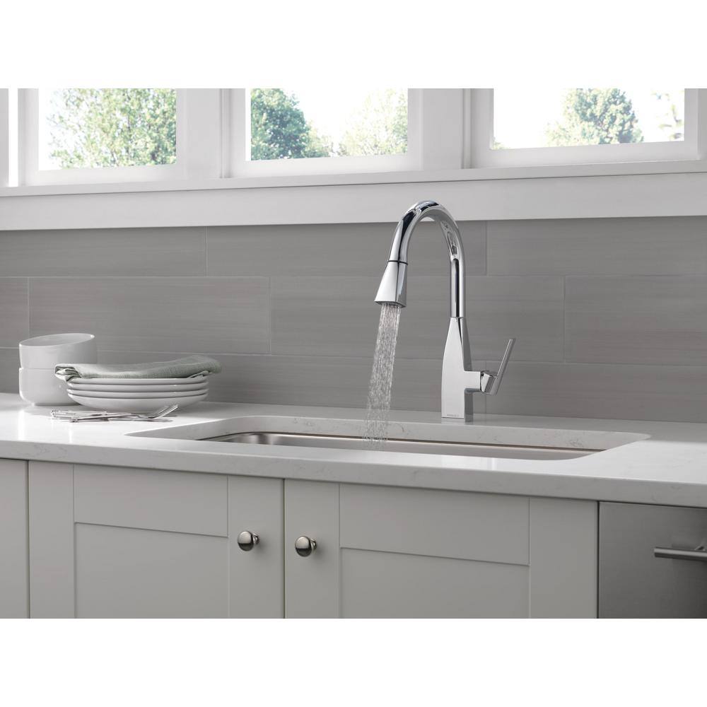 Xander Polished Chrome Single Handle Pull-Down Kitchen Faucet