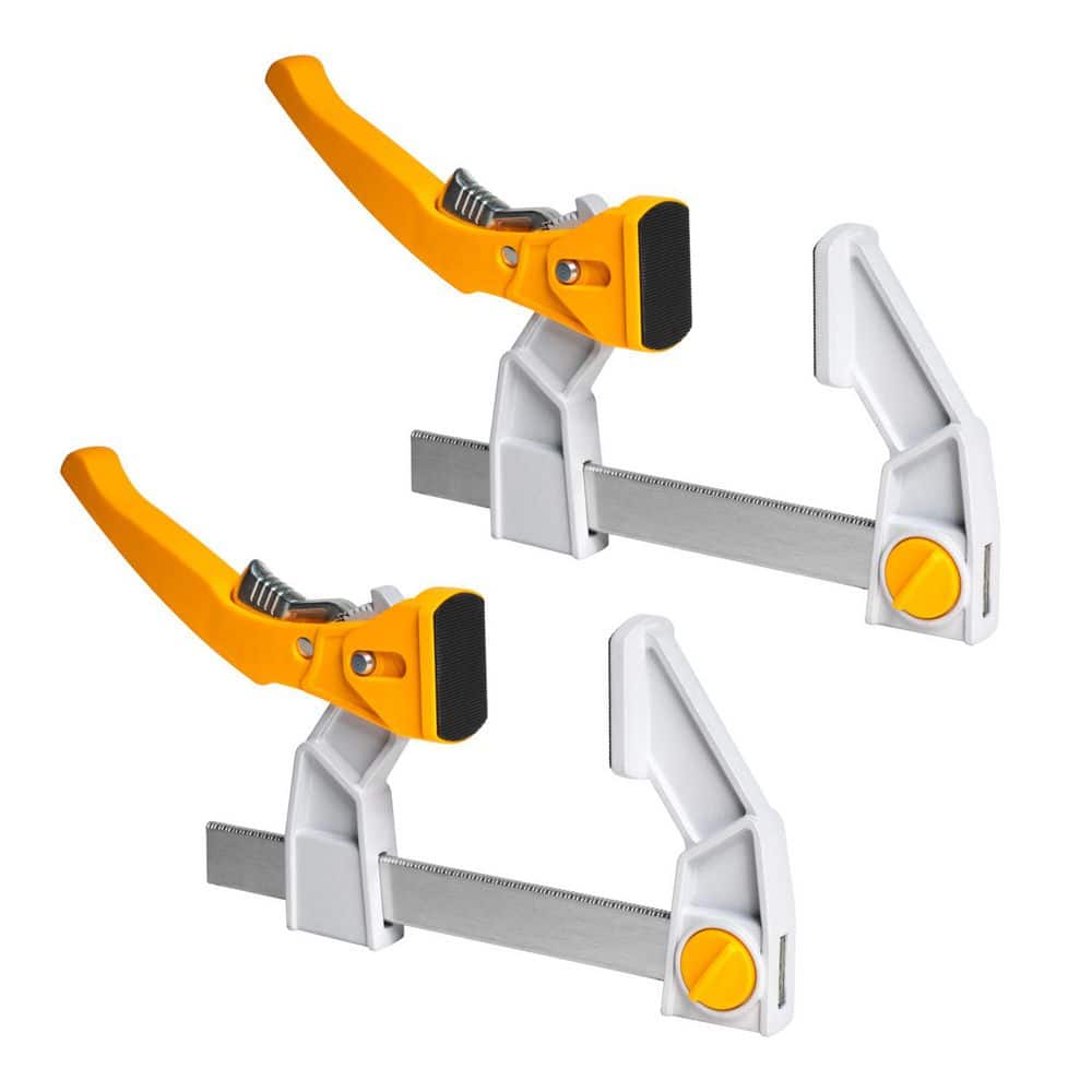 4 in. 440 lbs. Quick-Release Bar Clamps with Aluminum Jaws and Spreader Function Set (2-Piece) price history on PriceWatchPro