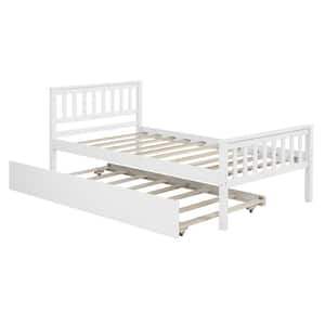 White Pine Twin Bed with Trundle Bed
