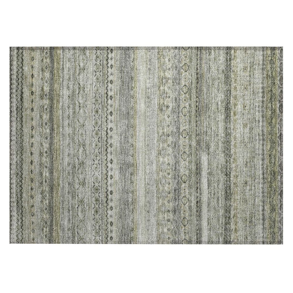 Chantille Machine Washable Indoor/Outdoor Abstract ACN2722 Pewter 3 ft. x 4 ft. Area Rug price history on PriceWatchPro