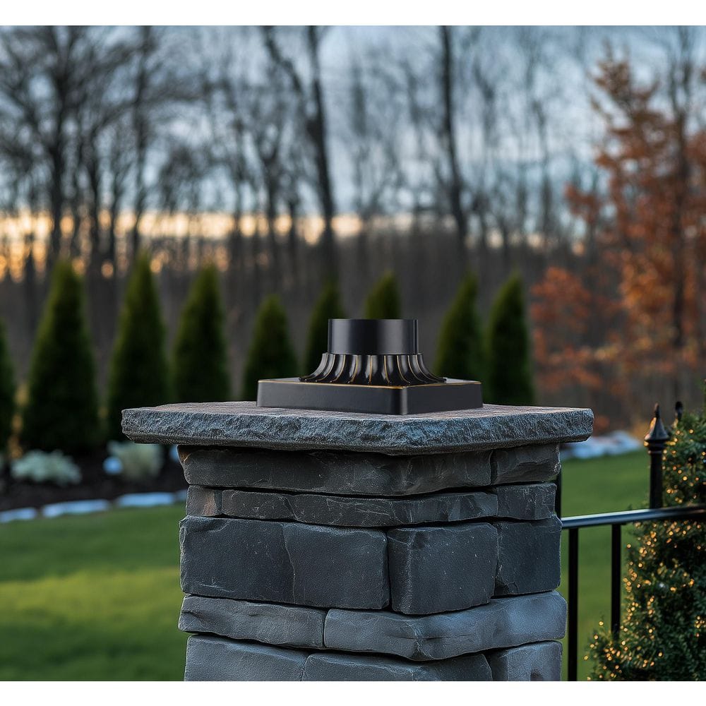 Canby 5.5 in. Rubbed Oil Bronze Square Pier Mount Base for 3 inch Post Top Mounts price history on PriceWatchPro