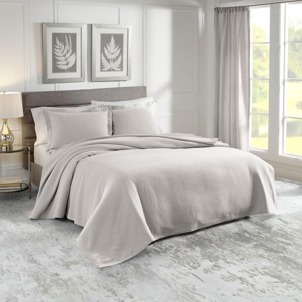 Unbranded Sunset Cotton Queen Gray Coverlet Set